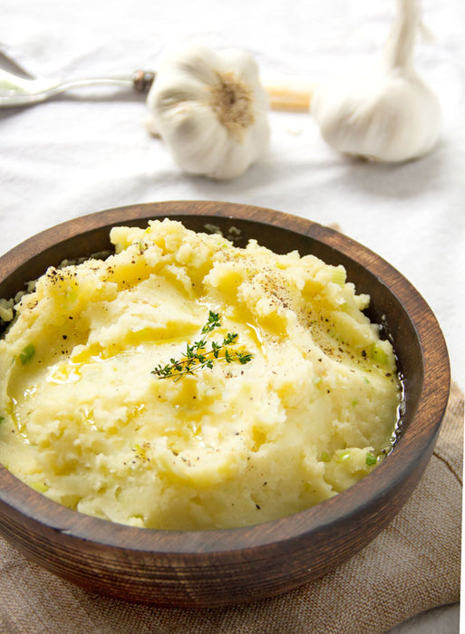 Olive Oil Mashed Potatoes Recipe + Martellotto Chardonnay
